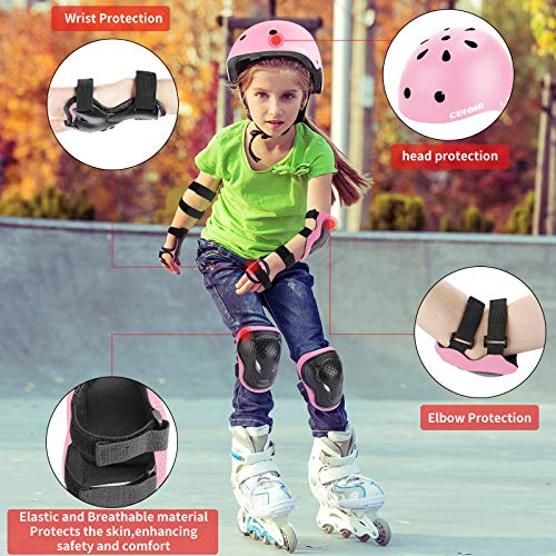 CELOID Kids Bike Helmet,Toddler Skateboard Helmets for Ages 2-3-5-8-14 Years Boys Girls，Adjustable Multi-Sport Bicycle Ska...
