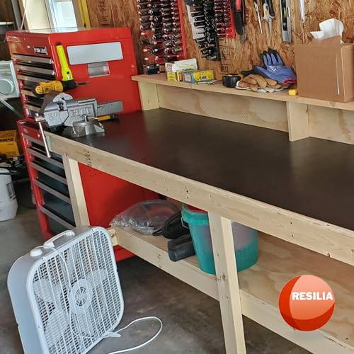 RESILIA Work Bench Mat - 15” X 36” X 0.06" Scratch-Resistant PVC Mats - Protect Your Workbench, Table, or Tool Station fro...