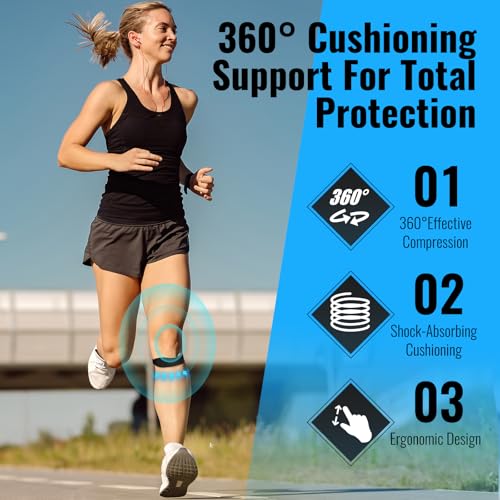OPOX 2PCS Patella Band, Patellar Tendon Support Strap for Knee Pain and Tendonitis, Knee Brace for Women & Men, Patella Su...