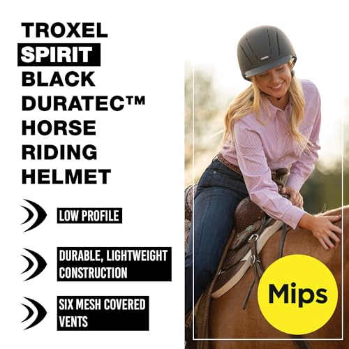 Troxel Spirit with MIPS Technology Full Coverage Horse Riding Helmet, Horseback Riding Gear for Equestrians