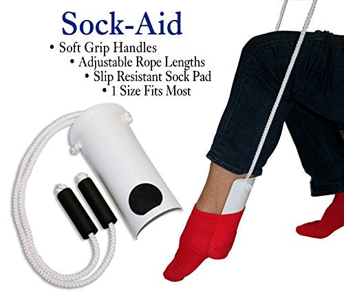 RMS Premium 7-Piece Hip & Knee Kit with Leg Lifter, 19” & 32” Reachers, Sock Aid, Dressing Stick, Bath Sponge & Shoe Horn...