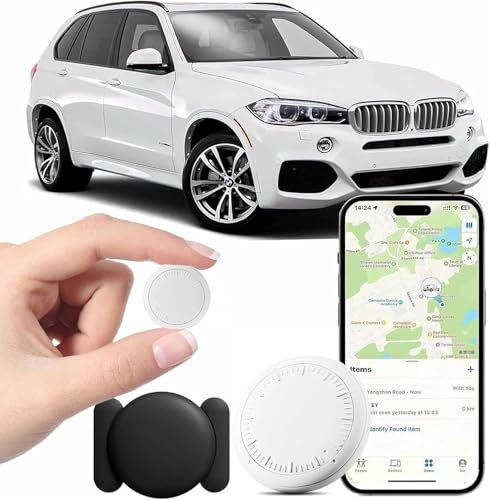 Mini GPS Tracker for Vehicles,Car Tracker Device Hidden for Vehicles Work with Find My (iOS Only) GPS Tracking for Vehicle...