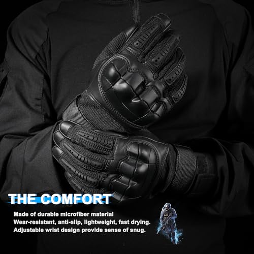 WTACTFUL Tactical Gloves for Men - Touch Screen - Airsoft Motorcycle Outdoor Costume