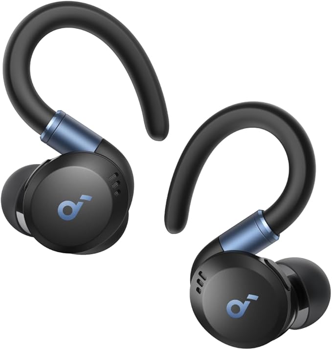 Soundcore Sport X20 by Anker, True-Wireless Workout Earbuds, Rotatable and Extendable Ear Hooks, Noise Cancelling, Deep Ba...