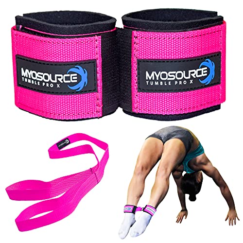 Myosource Kinetic Bands Tumble Pro X Ankle Straps Kit – Cheerleading Standing Tumbling Equipment, Gymnastics Backhandsprin...