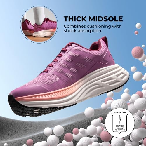 NORTIV 8 Women's Walking Shoes Cushion Running Tennis Shoes ActiveFloat Non-Slip Comfortable Breathable Workout Gym Sports...