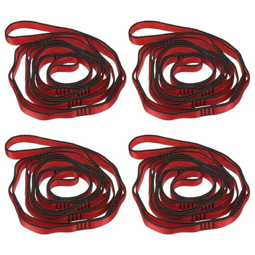 PATIKIL Daisy Chain Straps, Strong Climbing Strap Adjustable Nylon Chain Sling with Loops for Aerial Yoga Hammock Swing