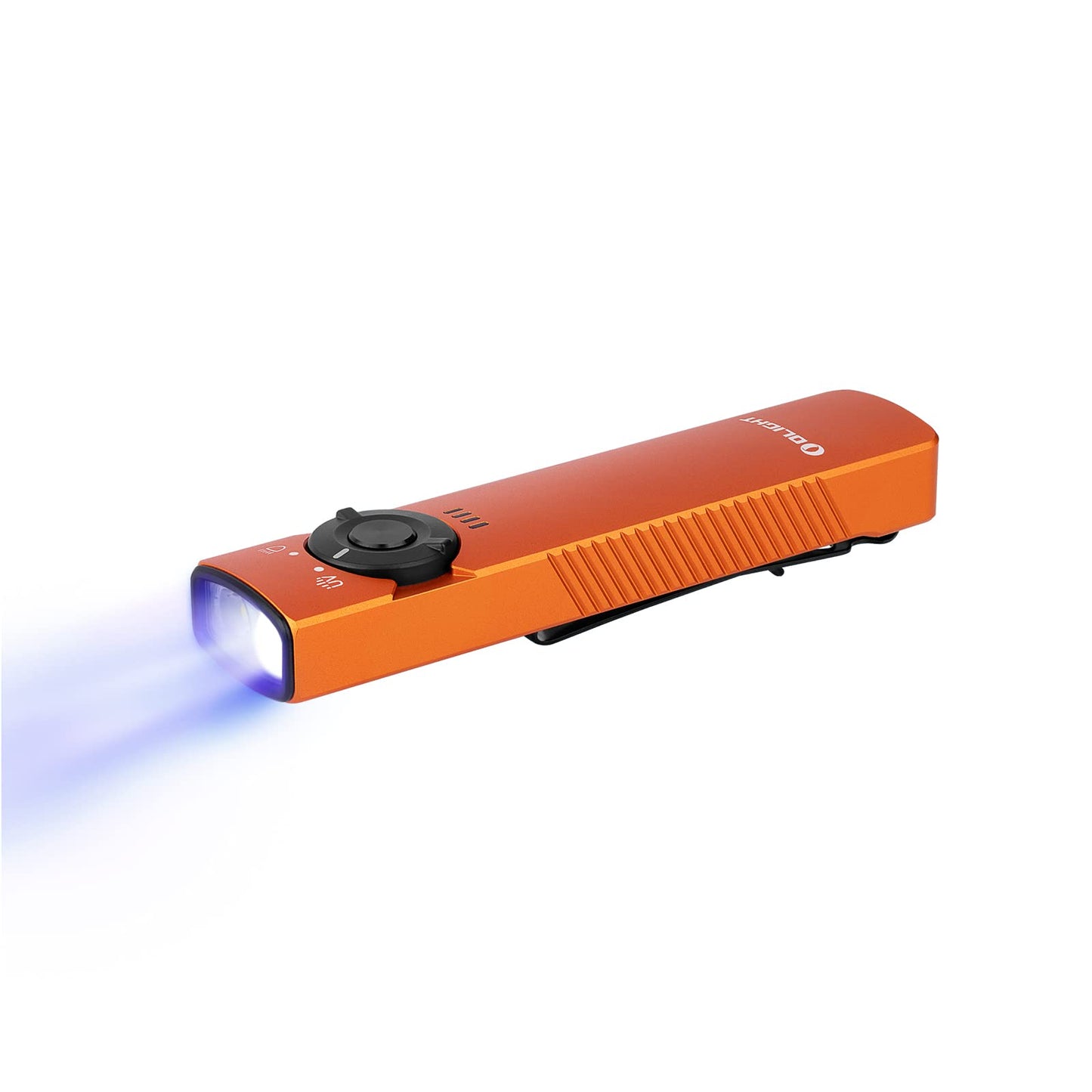 OLIGHT Arkfeld UV Rechargeable EDC Flashlight, 1000 Lumens, 365nm Blacklight, Orange, Model O-AKUV-OGNW#US-FBA