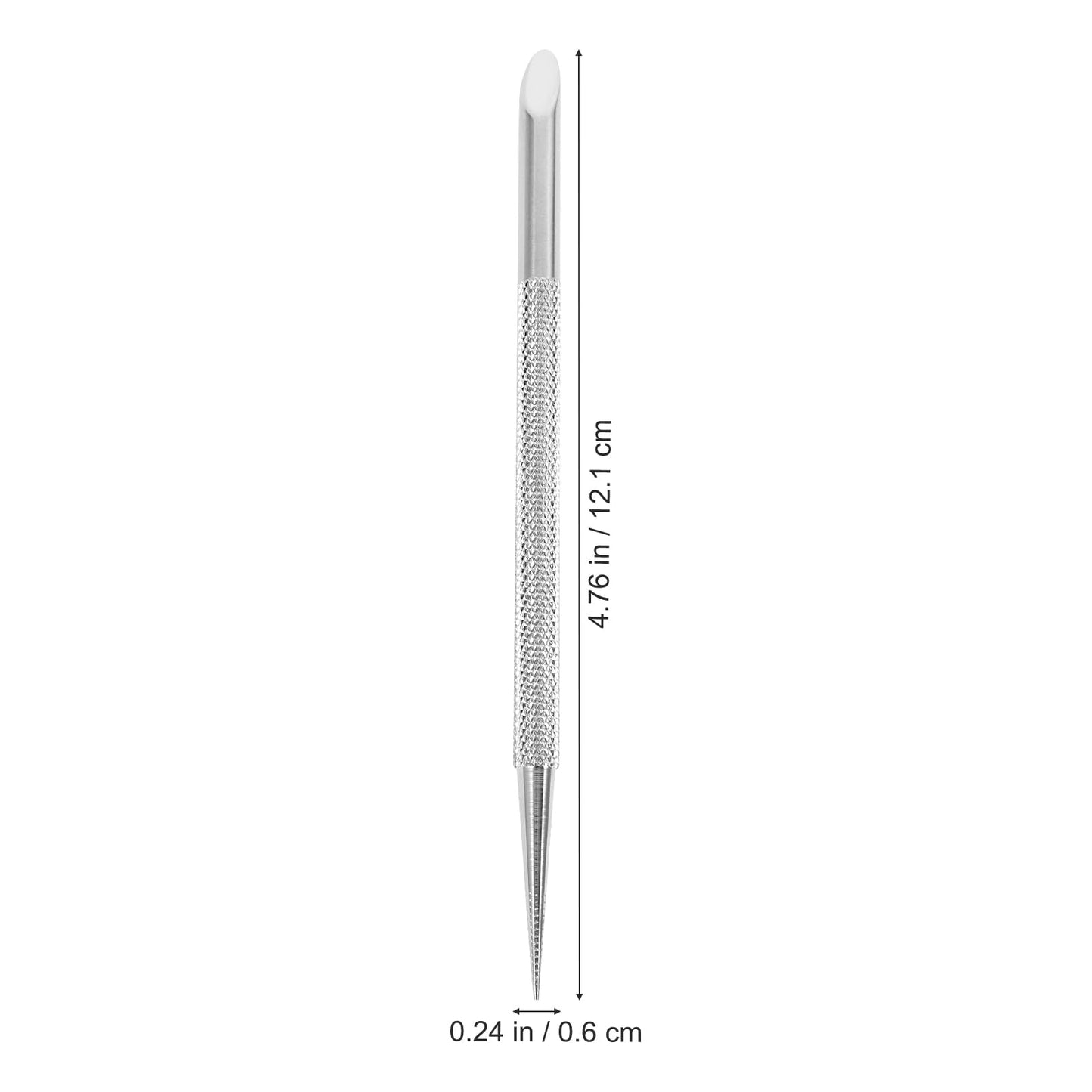 Luxshiny 2pcs Cuticle Pusher Tool Cuticle Remover Nail Polish Tools Stainless Steel Gel Fingernails Polish Peeler Manicure Tool