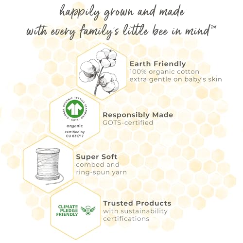 Burt's Bees Baby unisex-baby Beekeeper Wearable Blanket, 100% Organic Cotton, Swaddle Bag
