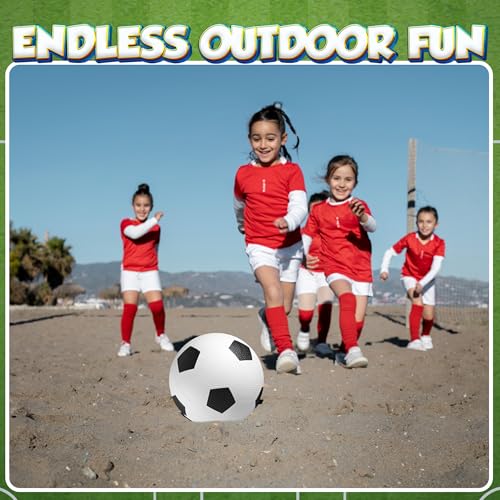 Size 3 Soccer Balls for Toddlers & Kids (4 Pack) - PVC Youth Soccer Balls - Small Beginner Sports & Practice Playground Ba...