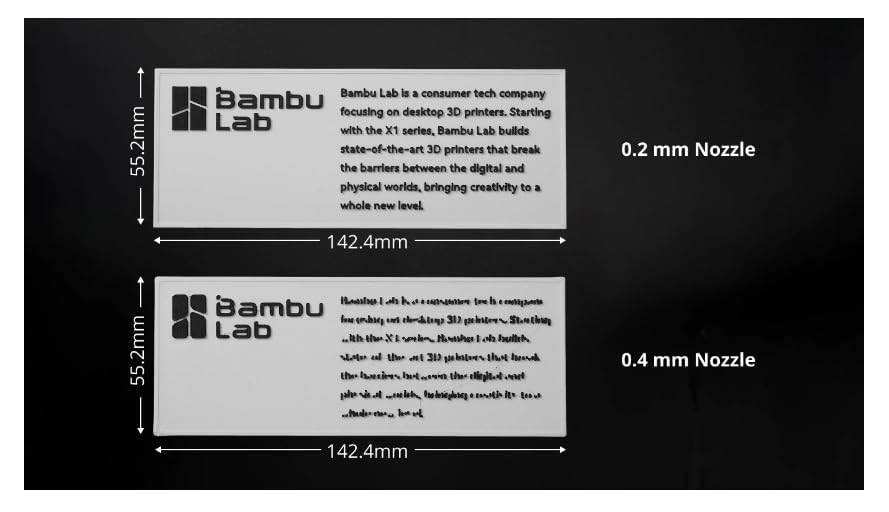 Genuine Bambu Lab Hotend with Nozzle for P1S P1P X1C X1 Carbon 3D Printer .4mm Hardened Steel