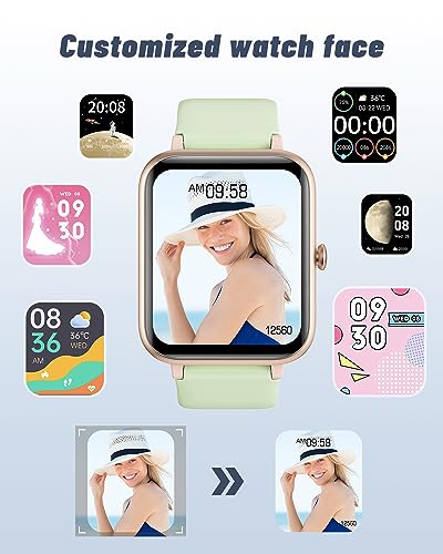 GRV Smart Watch for iOS and Android Phones (Answer/Make Calls), Watches for Men Women IP68 Waterproof Smartwatch Fitness T...