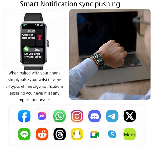 LZBWOL Health Fitness Tracker Watch for Men Women, 1.47" HD, 24/7 Heart Rate, Blood Oxygen, Sleep Monitor, 100+ Sports Mod...