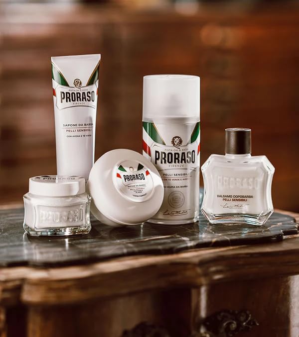 Proraso Shaving Soap in a Bowl, Sensitive Skin, 5.2 Oz