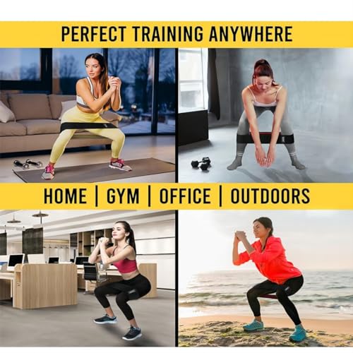 CxySpcoy 4 Levels Booty Resistance Bands Upgrade for HIPS & Thigh Glutes, Pilates, Leg Butt Stretch Upgrade for Women and ...