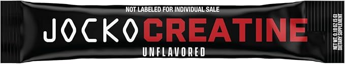 Jocko Fuel Creatine Stick Packs - Creatine Monohydrate Powder Travel Packs for Men & Women, Supplement for Athletic Performance & Muscle Health, 30 Servings 150g (Unflavored)