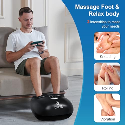 COMFIER Shiatsu Foot Massager with Heat[FSA Eligible HSA],2026 Upgraded Feet Massager Machine for Plantar Fasciitis,Neurop...