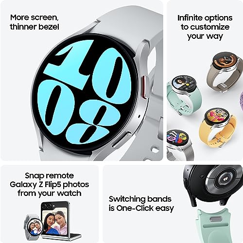 Samsung Galaxy Watch 6 44mm LTE Smartwatch, Fitness Tracker, Personalized HR Zones, Advanced Sleep Coaching, Heart Monito...