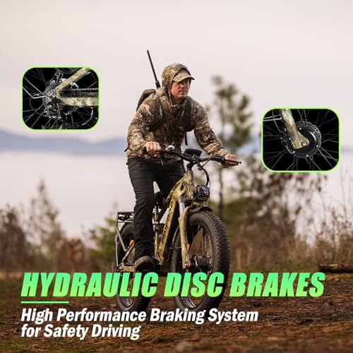 PHILODO 5000𝕨 Dual Motor E-Bike 60V Electric Bike for Adults,45MiIe P-Hour Full Suspension Hydraulic Disc Brakes EBike,2...