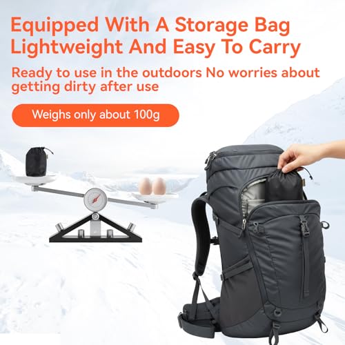 OrrinSports Gators for Hiking Boots with Upgraded Zipper Gaiters for Hiking Snow Waterproof Lightweight Leg Gaiters for Me...