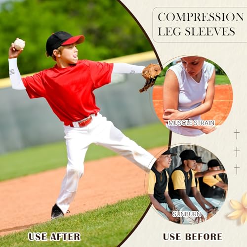 Bunnycool 2 Pairs Cross Arm Sleeve Christian Compression Arm Sleeve Youth Football Baseball Volleyball