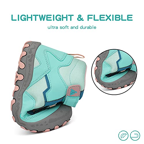 Mishansha Kids Water Resistant Hiking Boots, Boys Girls Anti Collision Anti-Skid Athletic Outdoor Adventure Trekking Shoes