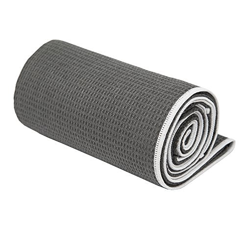 Shandali Hot Yoga Towel - Mat-Sized, Microfiber, Super Absorbent, Anti-Slip, Injury Free, 24" x 72" - Best Bikram Yoga Tow...