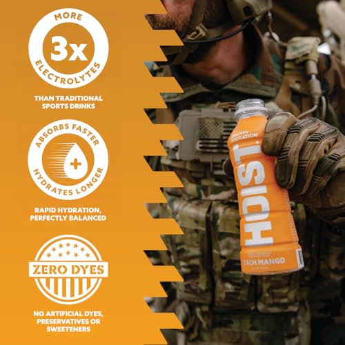 HOIST Premium Military Hydration Electrolyte Drink, Powerful IV-Level Hydration, Clinically Proven Performance Drink, Peac...