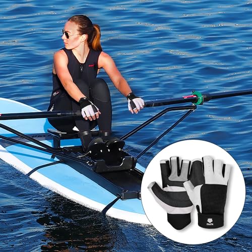FitsT4 Sports Sailing Gloves 3/4 Finger and Grip Great for Sailing, Yachting, Paddling, Kayaking, Fishing, Dinghying Water...