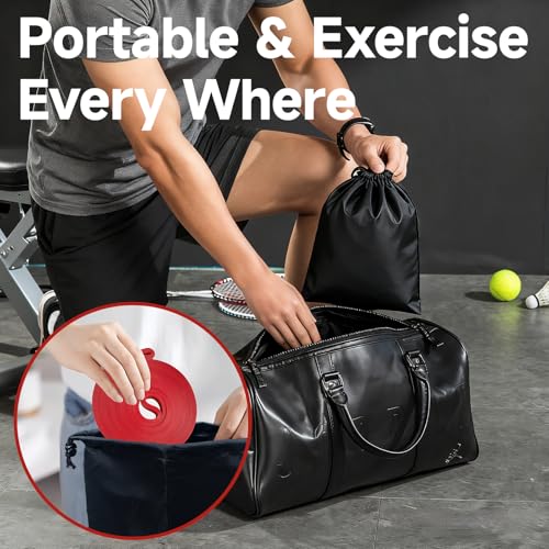Adostob Resistance Bands Set with Door Anchor, Multi-Levels Pull Up Assistance Bands, Exercise Bands for Working Out, Stre...