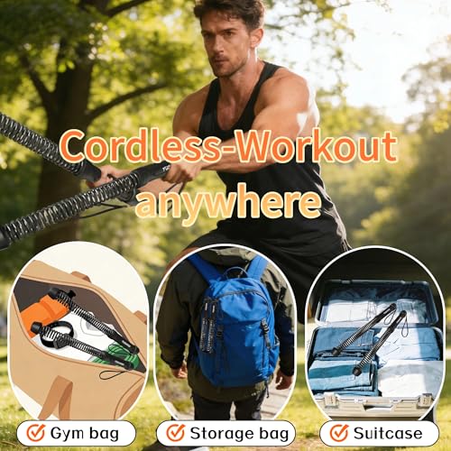 Ropeless Battle Ropes for Home Gym-Portable Cordless Training Rope Fitness Equipment for Men & Women,Weighted Workout Rope...