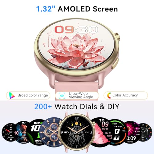 Smart Watch for Women Fitness Tracker: Waterproof Running Digital Mens Watches Make Answer Call Smartwatch for Android Pho...