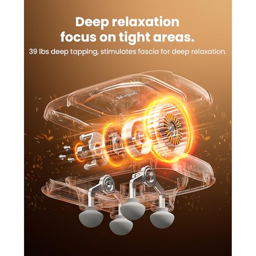 BOB AND BRAD A1 4-Head Massage Gun Deep Tissue, FSA Eligible/HSA Eligible, 4X Pain Relief Efficiency, Replaceable Massager...