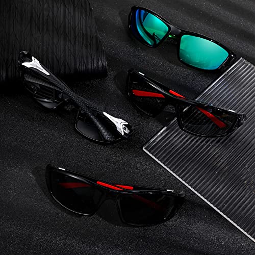 Cindeer 8 Pairs Polarized Sunglasses for Men and Women Sun Glasses with UV Protection Sport Sunglasses for Outdoor Activities