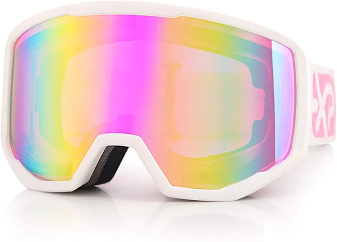 EXP VISION Ski/Snowboard Goggles for Men Women, OTG Snow Goggles Anti Fog UV Protection