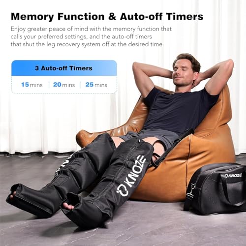KNQZE Air Compression Recovery System, Foot and Full Leg Recovery Boots with Dynamic Pressure for Fast Therapy, Profession...