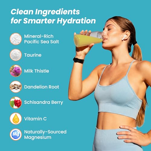 UpWellness LTV Liver Hydration Packets - Electrolytes Powder Packets for Instant Hydration - Physician-Formulated for Whol...