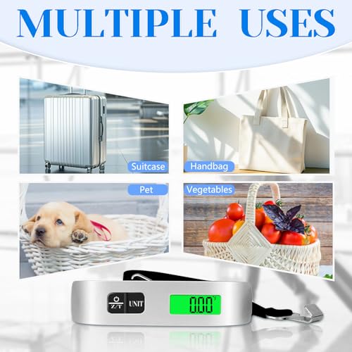 Luggage Scale, 110lb Luggage Weight Scale with 4 Unit Switching Functions&LED Display, Luggage Scale Travel Digital for We...
