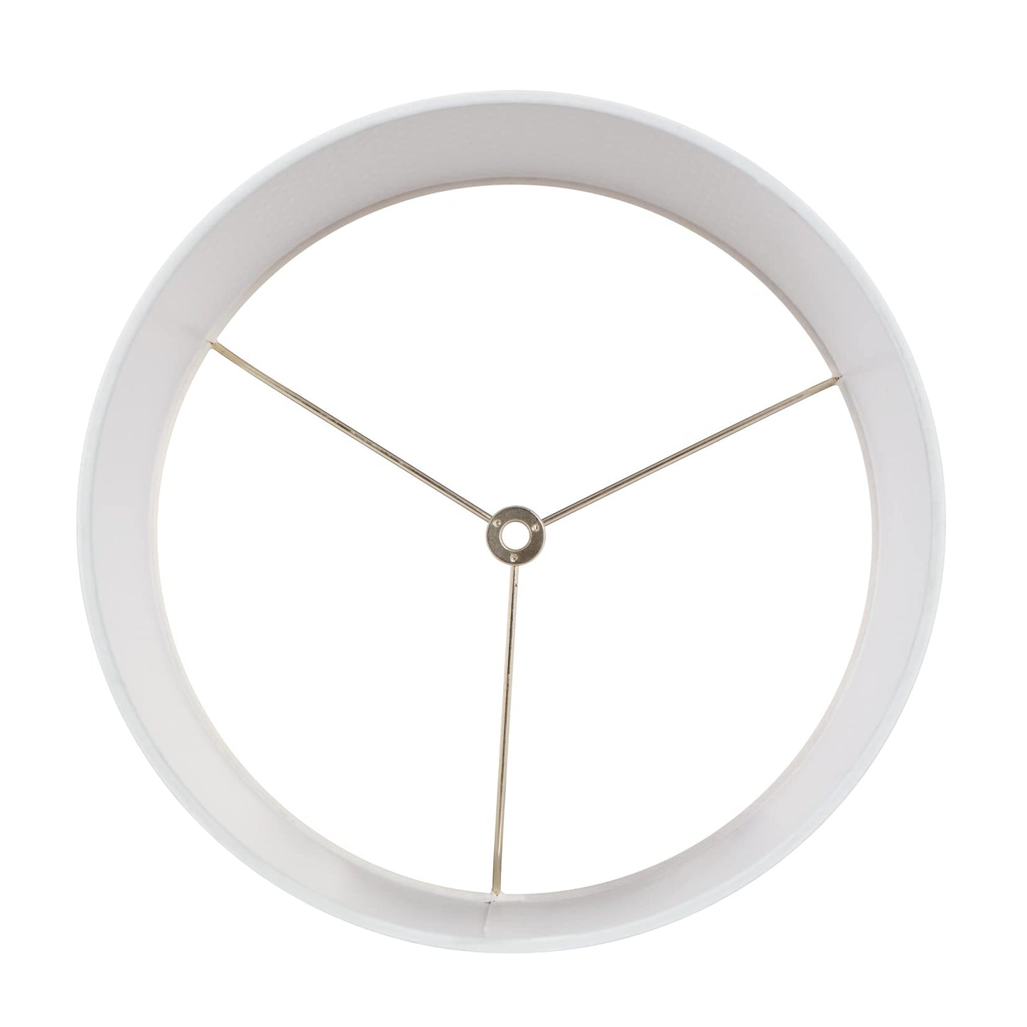 Aspen Creative Drum Lamp Shade, 8in Parchment White Paper, Model 31245