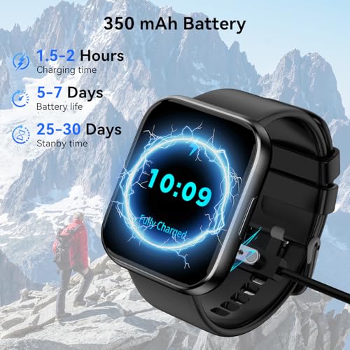 Smart Watch for Men Women, 1.85" HD Fitness Tracker with Bluetooth Calls, 120+ Sport Modes Fitness Watch, Fitness Tracker ...