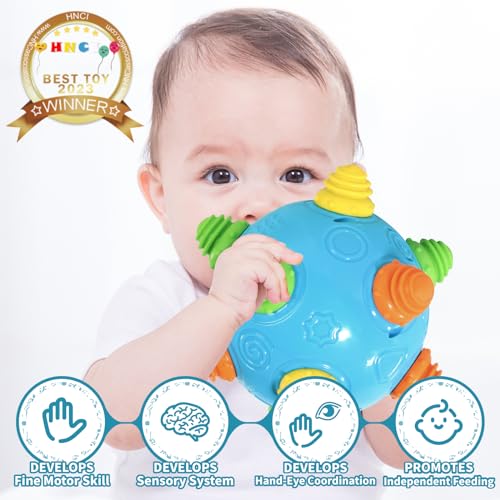 VANLINNY NEW Bumble Ball for Babies,Crawling Sensory Toys for Toddlers,Baby Music Shake Preschool,Dancing Interactive Soun...