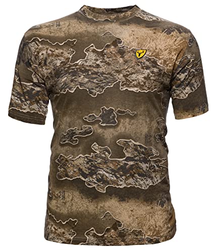 SCENTBLOCKER Scent Blocker Fused Cotton Lightweight Short-Sleeve Camo Hunting Shirt for Men