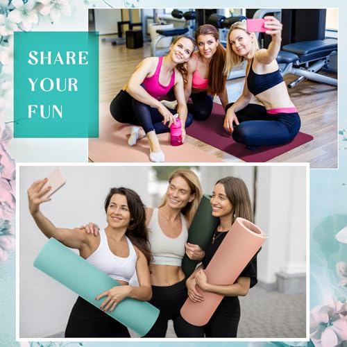 Timgle 24 Pack 68" x 24" Yoga Mat Bulk, 4mm Thick Extra Long Sports Mat Anti Slip Tear Resistant Yoga Exercise Set for Fit...
