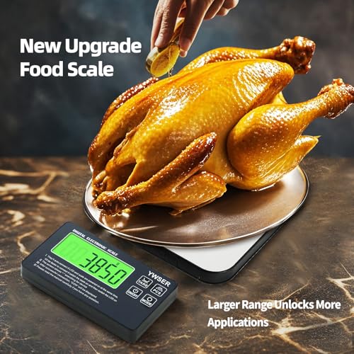 33lb Wireless Magnetic Digital Kitchen Scale with Remote LCD Display, Split-Designed for Easy Cleaning, 0.1oz/1g Precisio...