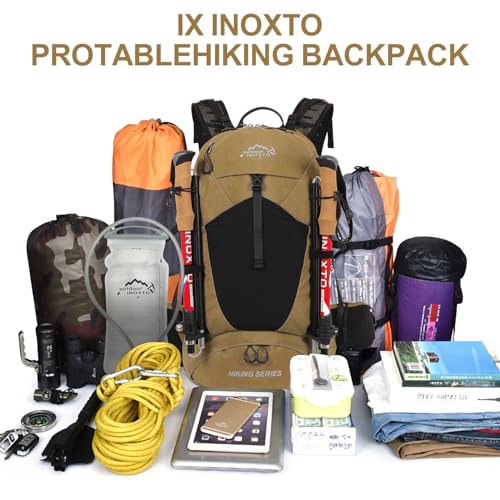 IX INOXTO Hiking Backpack, 26L/40L Waterproof Hiking Daypack with 3L Water Bladder and Rain Cover, Lightweight Travel Camp...