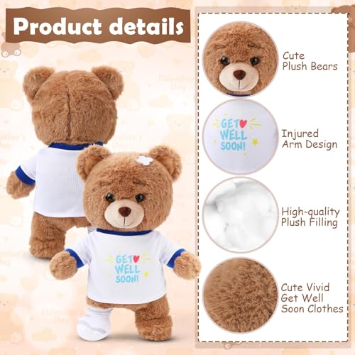 Deekin Get Well Soon Gifts for Kids Injured Recovery Bear Stuffed Animal Gifts Bear for Kids Adult with Broken Arm After S...