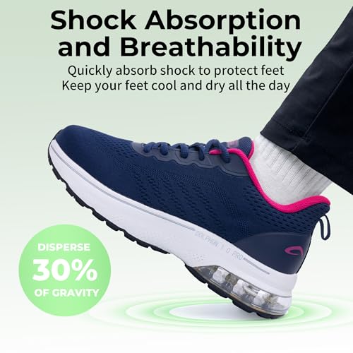 AOV Wide Toe Box Running Shoes Women Arch Support Walking Sneakers for Plantar Fasciitis Athletic Tennis Orthotic Shoes fo...