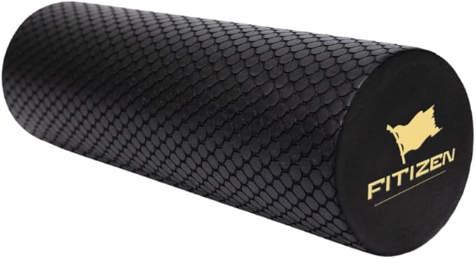 Fitizen Foam Roller – Muscle Massage Rehab Stiff Back Pain Physical Therapy Deep Tissue Firm Exercise Equipment Home Gym S...