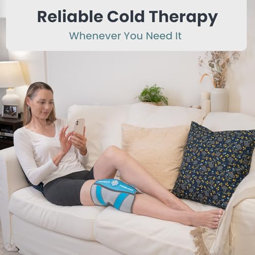 Knee Ice Pack Wrap (1 Pack) - Adjustable Ice Pack for Knees Surgery, Replacement, Arthritis Pain, ACL, Sports Injuries, Po...